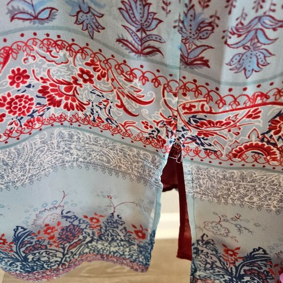 CL Carole Little Dress SZ 8 Maxi Vintage Lined Back Slit Bohemian Designer Party - Picture 6 of 9